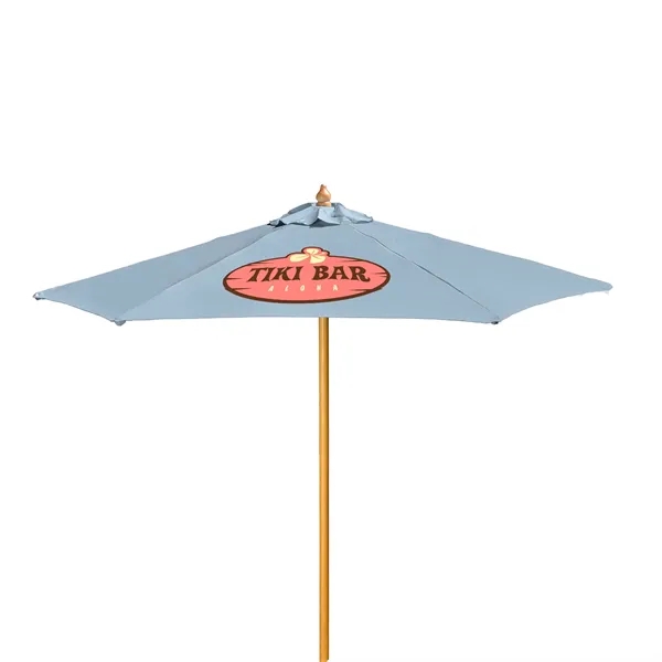 7' Wood Market Umbrella Kit (1 Imprints) - 7' Wood Market Umbrella Kit (1 Imprints) - Image 16 of 23