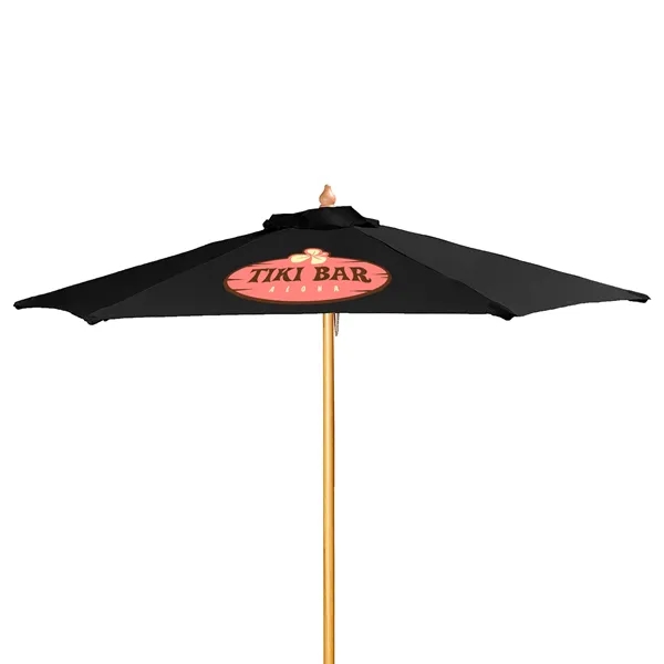 7' Wood Market Umbrella Kit (1 Imprints) - 7' Wood Market Umbrella Kit (1 Imprints) - Image 23 of 23