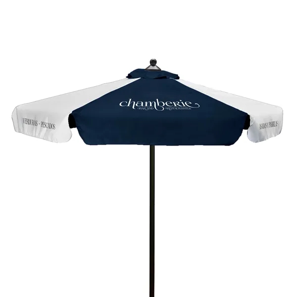 7' Steel Market Umbrella Kit With Valance (6 Imprints) - 7' Steel Market Umbrella Kit With Valance (6 Imprints) - Image 9 of 12