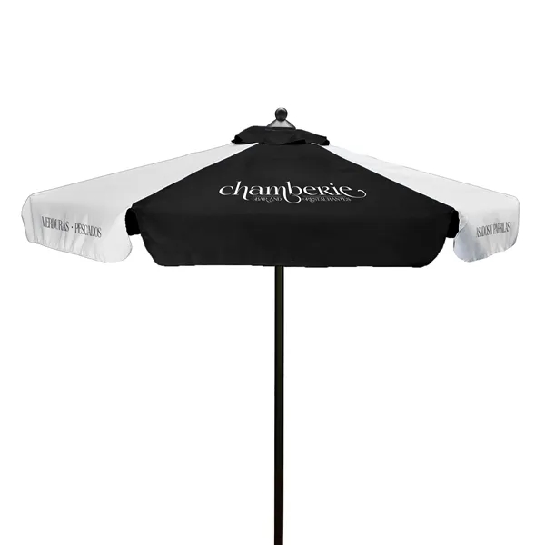 7' Steel Market Umbrella Kit With Valance (6 Imprints) - 7' Steel Market Umbrella Kit With Valance (6 Imprints) - Image 12 of 12