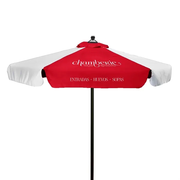 7' Steel Market Umbrella Kit With Valance (2 Imprints) - 7' Steel Market Umbrella Kit With Valance (2 Imprints) - Image 5 of 12