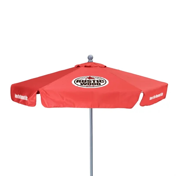 7' Deluxe Market Umbrella Kit With Valance (6 Imprints) - 7' Deluxe Market Umbrella Kit With Valance (6 Imprints) - Image 8 of 12