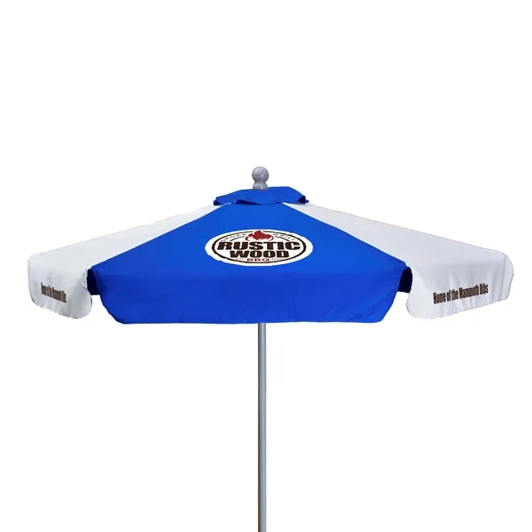 7' Deluxe Market Umbrella Kit With Valance (6 Imprints) - 7' Deluxe Market Umbrella Kit With Valance (6 Imprints) - Image 11 of 12