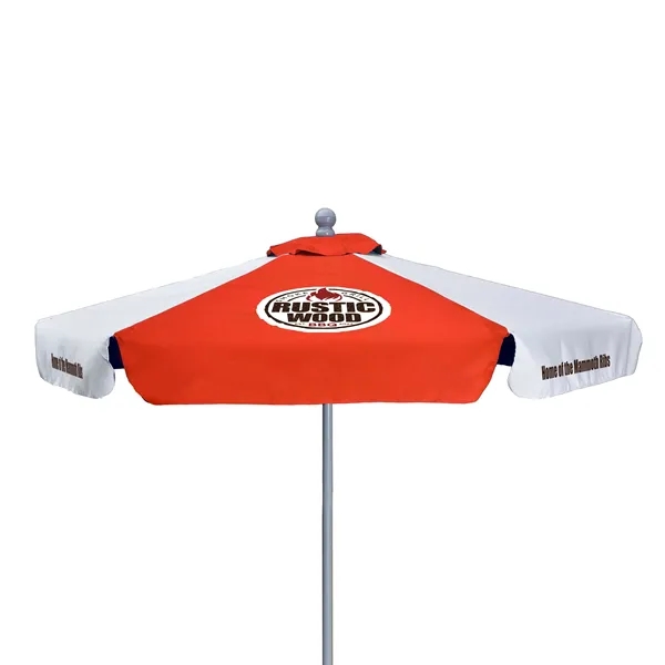 7' Deluxe Market Umbrella Kit With Valance (6 Imprints) - 7' Deluxe Market Umbrella Kit With Valance (6 Imprints) - Image 12 of 12