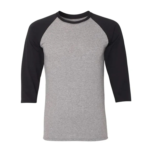 JERZEES Unisex Triblend Three-Quarter Raglan Baseball T-S...