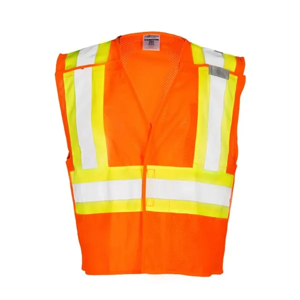 Kishigo Unisex Contrasting Mesh Breakaway Vest - Kishigo Unisex Contrasting Mesh Breakaway Vest - Image 3 of 4