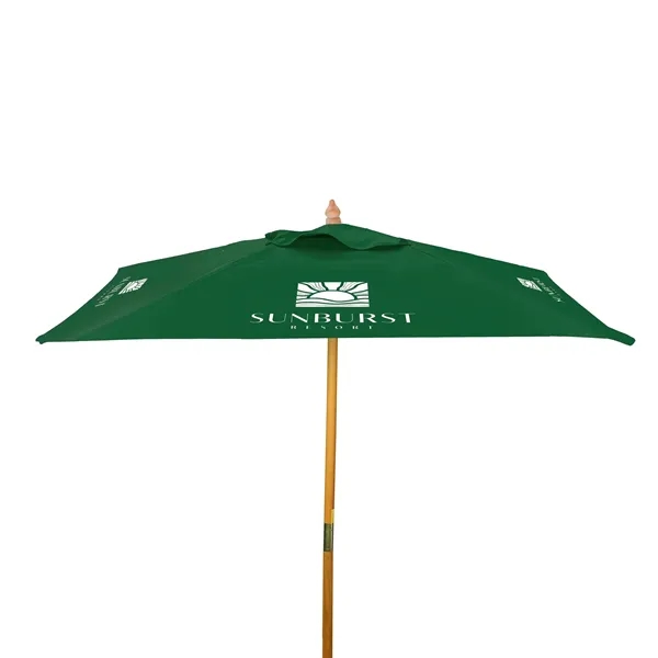 8' Square Wood Market Umbrella Kit (4 Imprints) - 8' Square Wood Market Umbrella Kit (4 Imprints) - Image 6 of 9