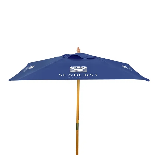 8' Square Wood Market Umbrella Kit (4 Imprints) - 8' Square Wood Market Umbrella Kit (4 Imprints) - Image 7 of 9