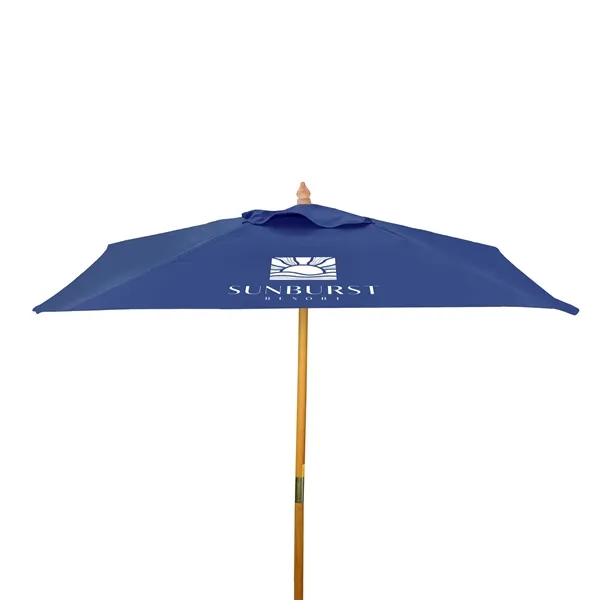 8' Square Wood Market Umbrella Kit (1 Imprint) - 8' Square Wood Market Umbrella Kit (1 Imprint) - Image 7 of 9