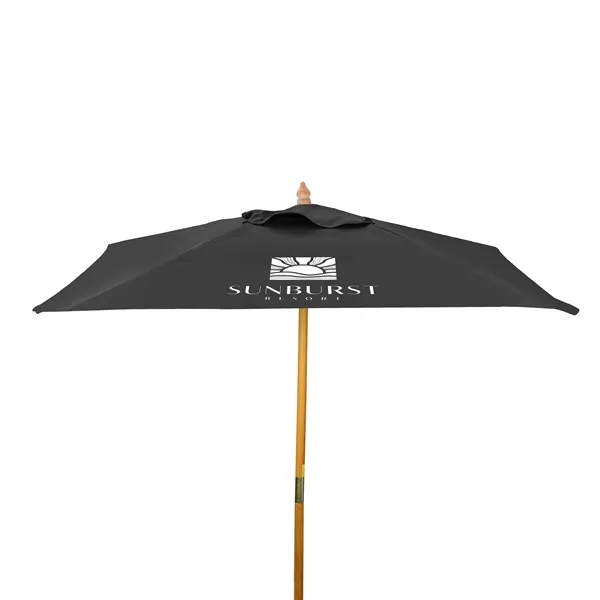 8' Square Wood Market Umbrella Kit (1 Imprint) - 8' Square Wood Market Umbrella Kit (1 Imprint) - Image 9 of 9