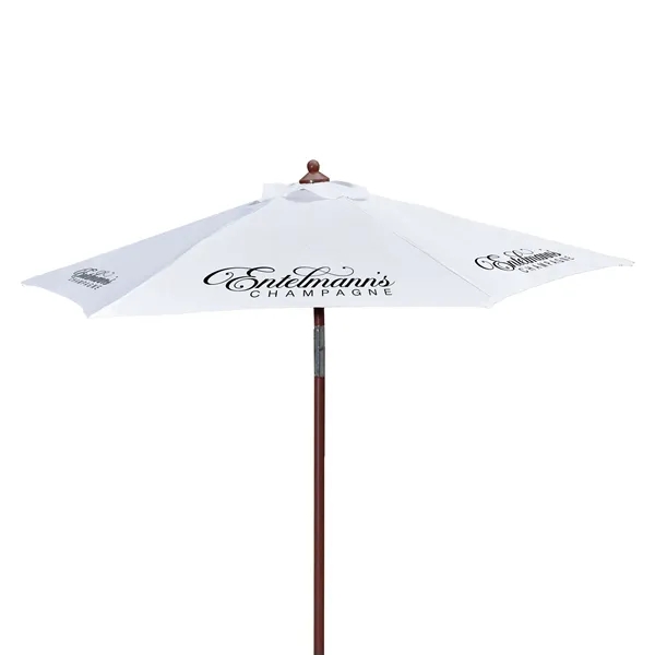 7' Wood Look Tilting Market Umbrella Kit (6 Imprints) - 7' Wood Look Tilting Market Umbrella Kit (6 Imprints) - Image 3 of 19
