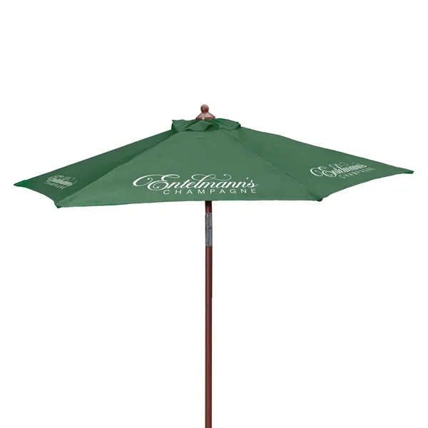 7' Wood Look Tilting Market Umbrella Kit (6 Imprints) - 7' Wood Look Tilting Market Umbrella Kit (6 Imprints) - Image 4 of 19