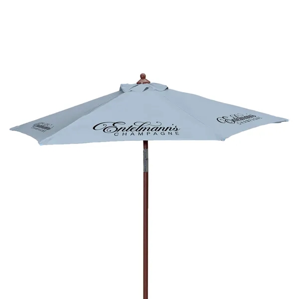 7' Wood Look Tilting Market Umbrella Kit (6 Imprints) - 7' Wood Look Tilting Market Umbrella Kit (6 Imprints) - Image 12 of 19