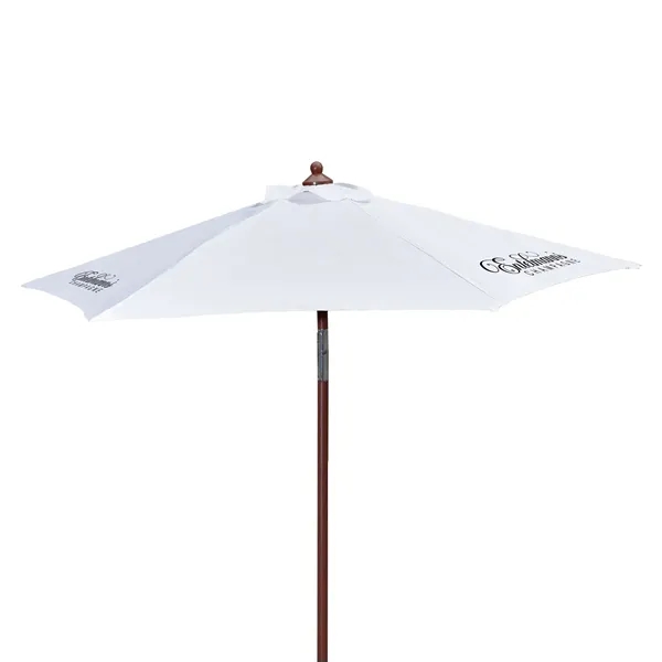 7' Wood Look Tilting Market Umbrella Kit (3 Imprints) - 7' Wood Look Tilting Market Umbrella Kit (3 Imprints) - Image 3 of 19