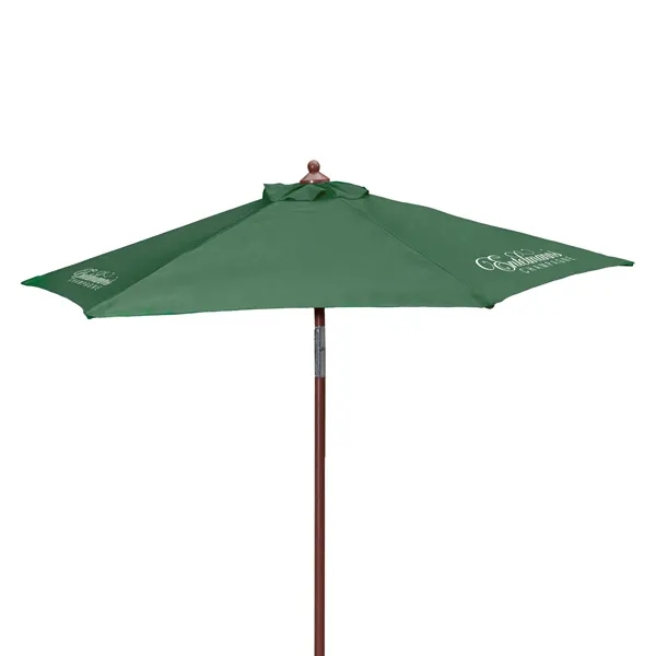 7' Wood Look Tilting Market Umbrella Kit (3 Imprints) - 7' Wood Look Tilting Market Umbrella Kit (3 Imprints) - Image 4 of 19