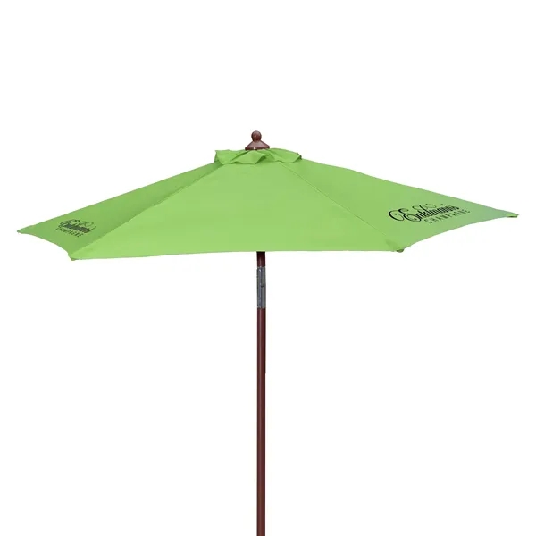 7' Wood Look Tilting Market Umbrella Kit (3 Imprints) - 7' Wood Look Tilting Market Umbrella Kit (3 Imprints) - Image 11 of 19
