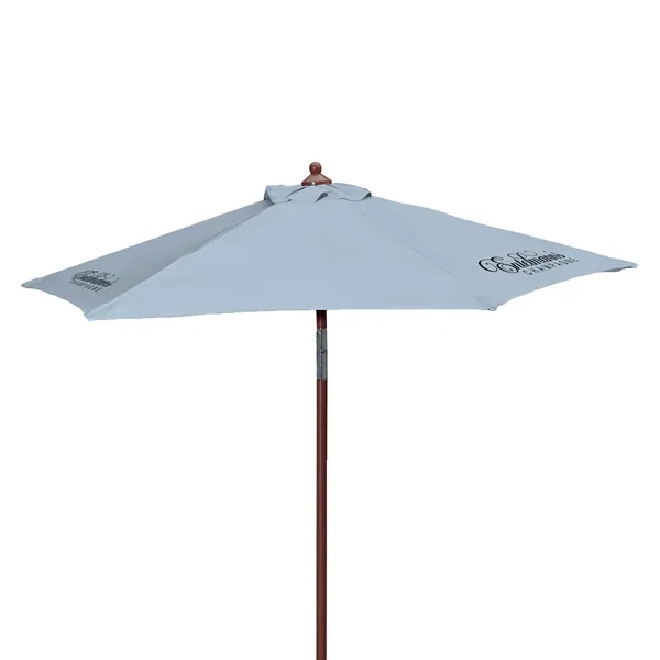 7' Wood Look Tilting Market Umbrella Kit (3 Imprints) - 7' Wood Look Tilting Market Umbrella Kit (3 Imprints) - Image 12 of 19