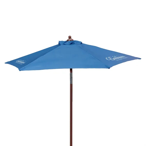7' Wood Look Tilting Market Umbrella Kit (3 Imprints) - 7' Wood Look Tilting Market Umbrella Kit (3 Imprints) - Image 13 of 19