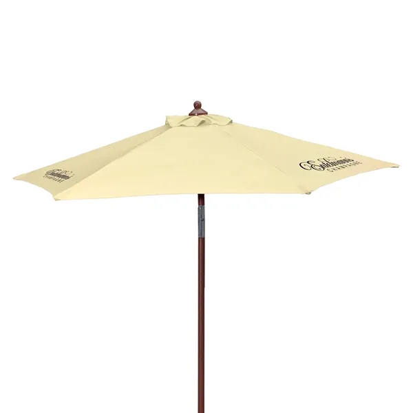 7' Wood Look Tilting Market Umbrella Kit (3 Imprints) - 7' Wood Look Tilting Market Umbrella Kit (3 Imprints) - Image 16 of 19