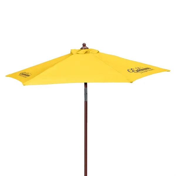 7' Wood Look Tilting Market Umbrella Kit (3 Imprints) - 7' Wood Look Tilting Market Umbrella Kit (3 Imprints) - Image 18 of 19