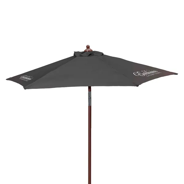 7' Wood Look Tilting Market Umbrella Kit (3 Imprints) - 7' Wood Look Tilting Market Umbrella Kit (3 Imprints) - Image 19 of 19