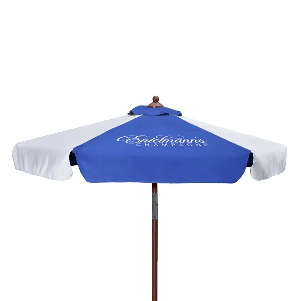 7' Wood Look Tilting Market Umbrella Kit With Valance 1 Imp - 7' Wood Look Tilting Market Umbrella Kit With Valance 1 Imp - Image 10 of 10