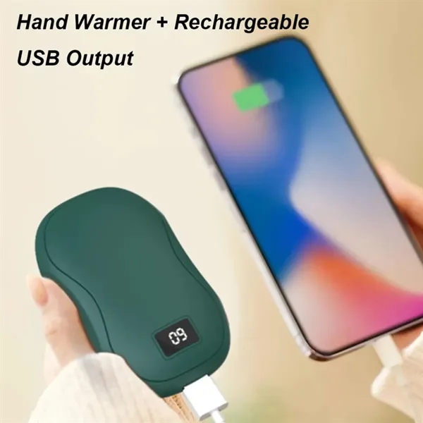 Portable Double-Sided Heating Power Bank Hand Warmer - Portable Double-Sided Heating Power Bank Hand Warmer - Image 2 of 5