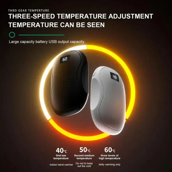 Portable Double-Sided Heating Power Bank Hand Warmer - Portable Double-Sided Heating Power Bank Hand Warmer - Image 3 of 5