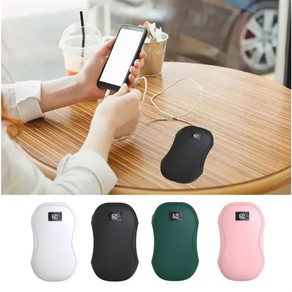 Portable Double-Sided Heating Power Bank Hand Warmer - Portable Double-Sided Heating Power Bank Hand Warmer - Image 5 of 5