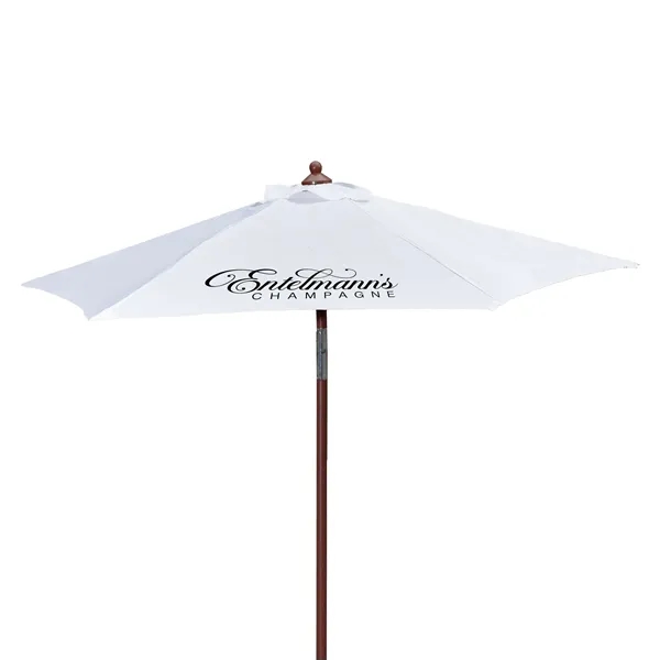 7' Wood Look Tilting Market Umbrella Kit (1 Imprint) - 7' Wood Look Tilting Market Umbrella Kit (1 Imprint) - Image 3 of 19