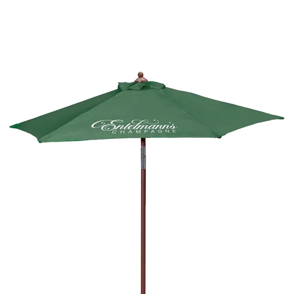 7' Wood Look Tilting Market Umbrella Kit (1 Imprint) - 7' Wood Look Tilting Market Umbrella Kit (1 Imprint) - Image 4 of 19