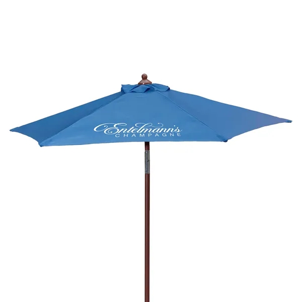 7' Wood Look Tilting Market Umbrella Kit (1 Imprint) - 7' Wood Look Tilting Market Umbrella Kit (1 Imprint) - Image 13 of 19