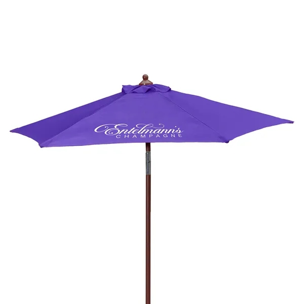 7' Wood Look Tilting Market Umbrella Kit (1 Imprint) - 7' Wood Look Tilting Market Umbrella Kit (1 Imprint) - Image 14 of 19