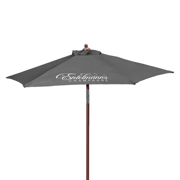 7' Wood Look Tilting Market Umbrella Kit (1 Imprint) - 7' Wood Look Tilting Market Umbrella Kit (1 Imprint) - Image 17 of 19