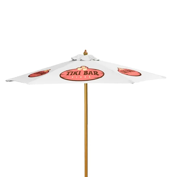 7' Wood Market Umbrella Kit (6 Imprints) - 7' Wood Market Umbrella Kit (6 Imprints) - Image 7 of 23