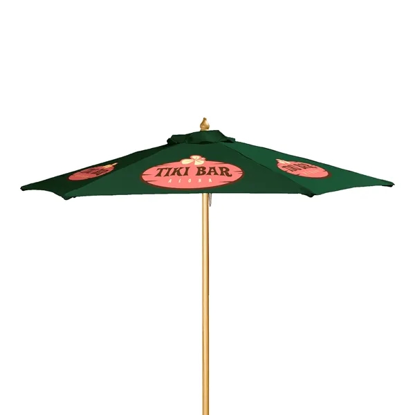 7' Wood Market Umbrella Kit (6 Imprints) - 7' Wood Market Umbrella Kit (6 Imprints) - Image 8 of 23
