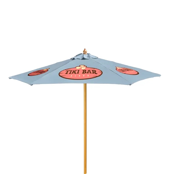 7' Wood Market Umbrella Kit (6 Imprints) - 7' Wood Market Umbrella Kit (6 Imprints) - Image 16 of 23