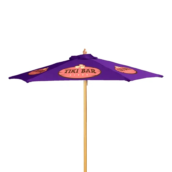 7' Wood Market Umbrella Kit (6 Imprints) - 7' Wood Market Umbrella Kit (6 Imprints) - Image 18 of 23