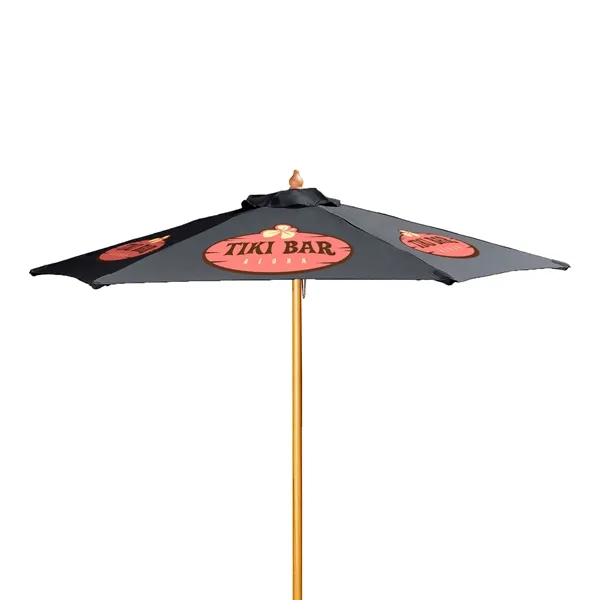 7' Wood Market Umbrella Kit (6 Imprints) - 7' Wood Market Umbrella Kit (6 Imprints) - Image 21 of 23