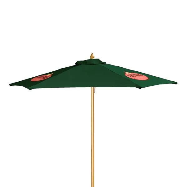 7' Wood Market Umbrella Kit (3 Imprints) - 7' Wood Market Umbrella Kit (3 Imprints) - Image 8 of 23