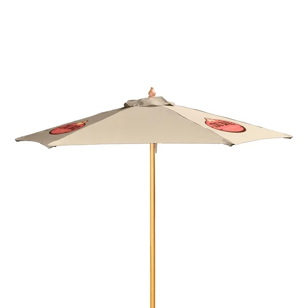 7' Wood Market Umbrella Kit (3 Imprints) - 7' Wood Market Umbrella Kit (3 Imprints) - Image 13 of 23