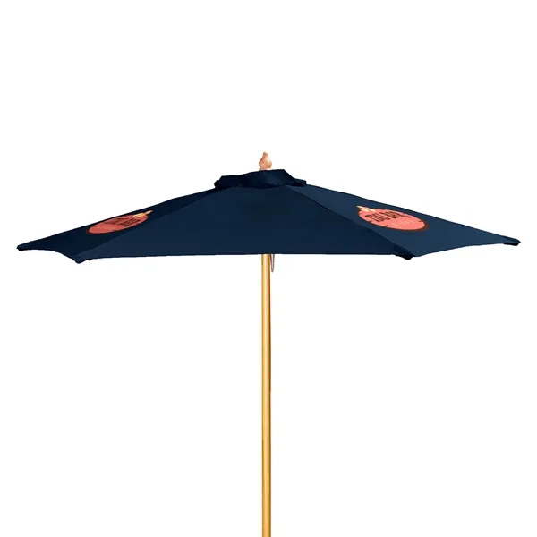 7' Wood Market Umbrella Kit (3 Imprints) - 7' Wood Market Umbrella Kit (3 Imprints) - Image 14 of 23