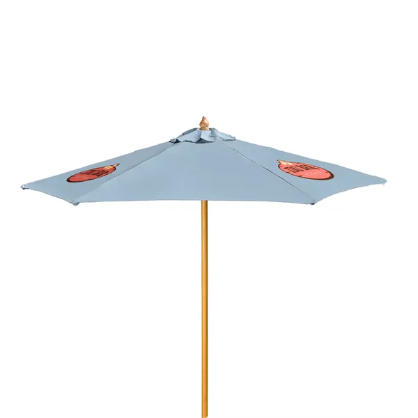 7' Wood Market Umbrella Kit (3 Imprints) - 7' Wood Market Umbrella Kit (3 Imprints) - Image 16 of 23