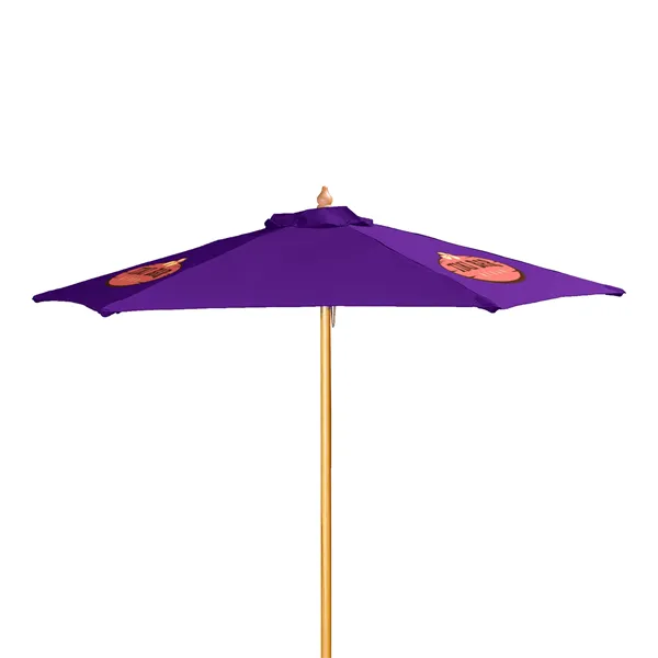 7' Wood Market Umbrella Kit (3 Imprints) - 7' Wood Market Umbrella Kit (3 Imprints) - Image 18 of 23