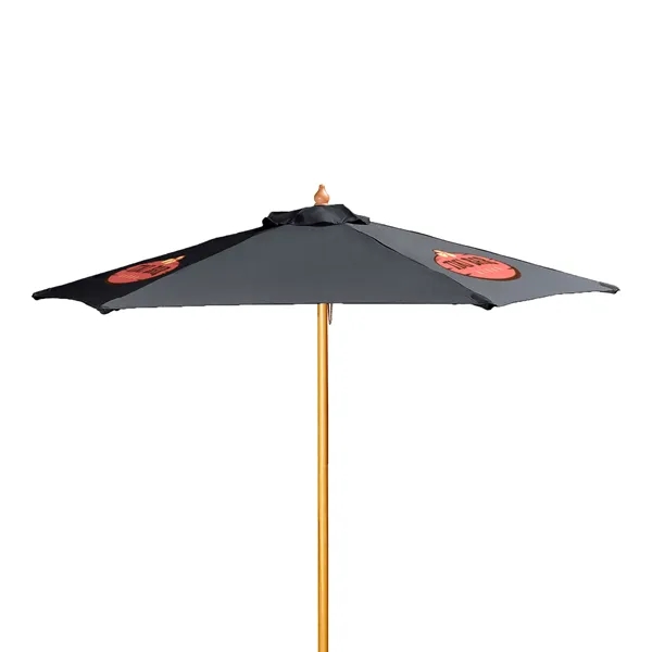 7' Wood Market Umbrella Kit (3 Imprints) - 7' Wood Market Umbrella Kit (3 Imprints) - Image 21 of 23