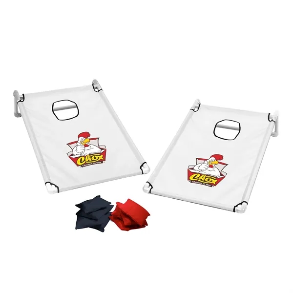 Portable Cornhole, 4 Black & Red Bean Bags - Portable Cornhole, 4 Black & Red Bean Bags - Image 2 of 4