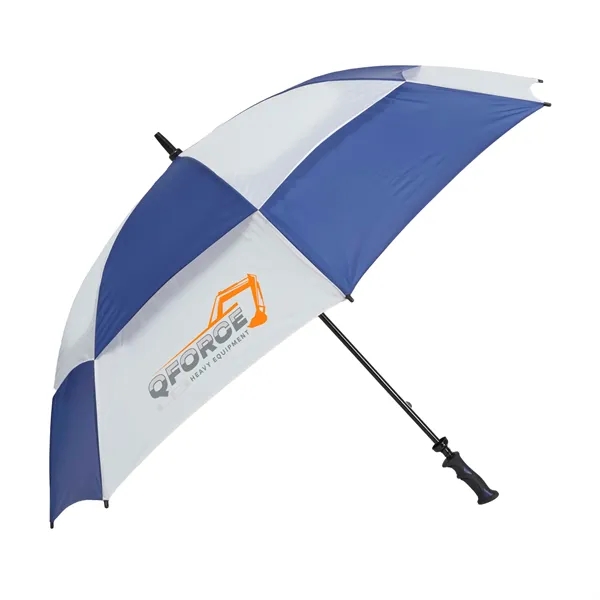 Challenger Checkerboard Panels Umbrella  (2 Imprints) - Challenger Checkerboard Panels Umbrella  (2 Imprints) - Image 9 of 11