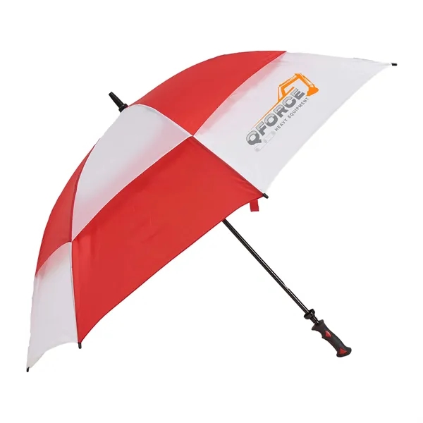Challenger Checkerboard Panels Umbrella  (2 Imprints) - Challenger Checkerboard Panels Umbrella  (2 Imprints) - Image 11 of 11