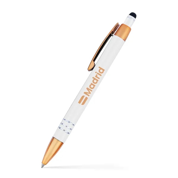 Penny Stylus Satin Soft Touch Click Metal Pen - Copper Accen - Penny Stylus Satin Soft Touch Click Metal Pen - Copper Accen - Image 4 of 10