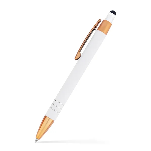 Penny Stylus Satin Soft Touch Click Metal Pen - Copper Accen - Penny Stylus Satin Soft Touch Click Metal Pen - Copper Accen - Image 10 of 10